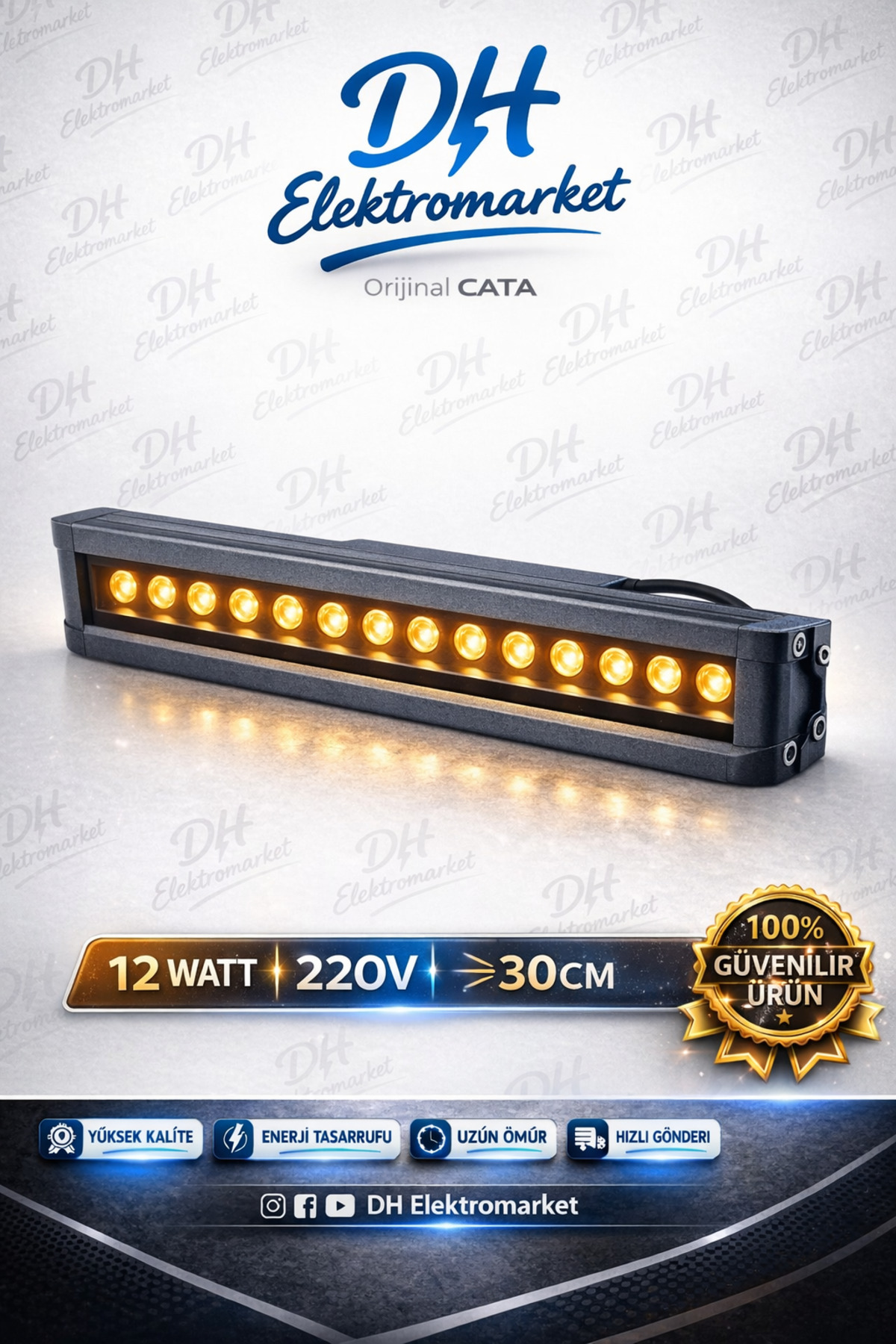CATA LED Wallwasher Dış Cephe Duvar Aydınlatma Serisi (IP65)