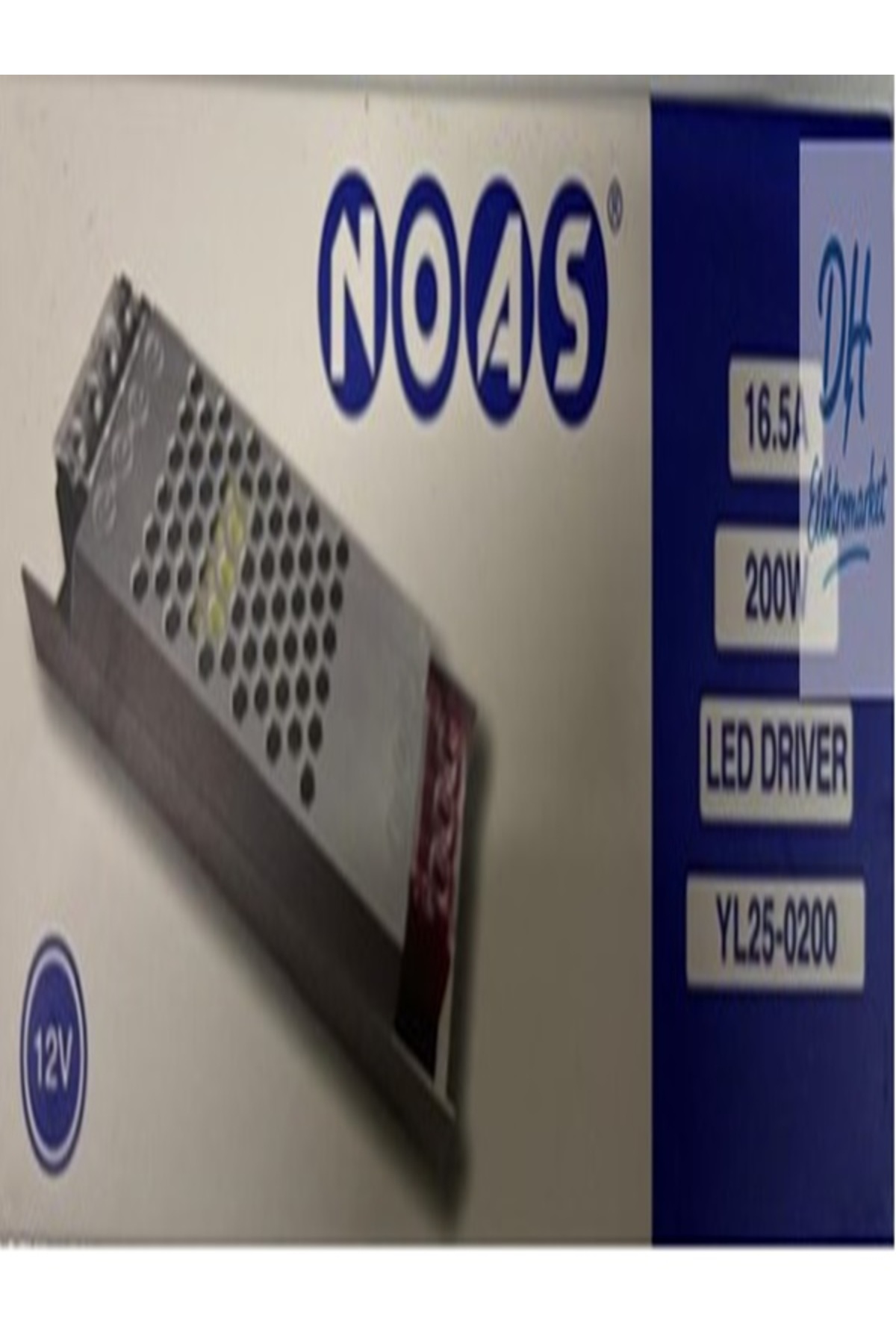 12 Volt 16,5 Amper Süper Slim Şerit Led Trafosu